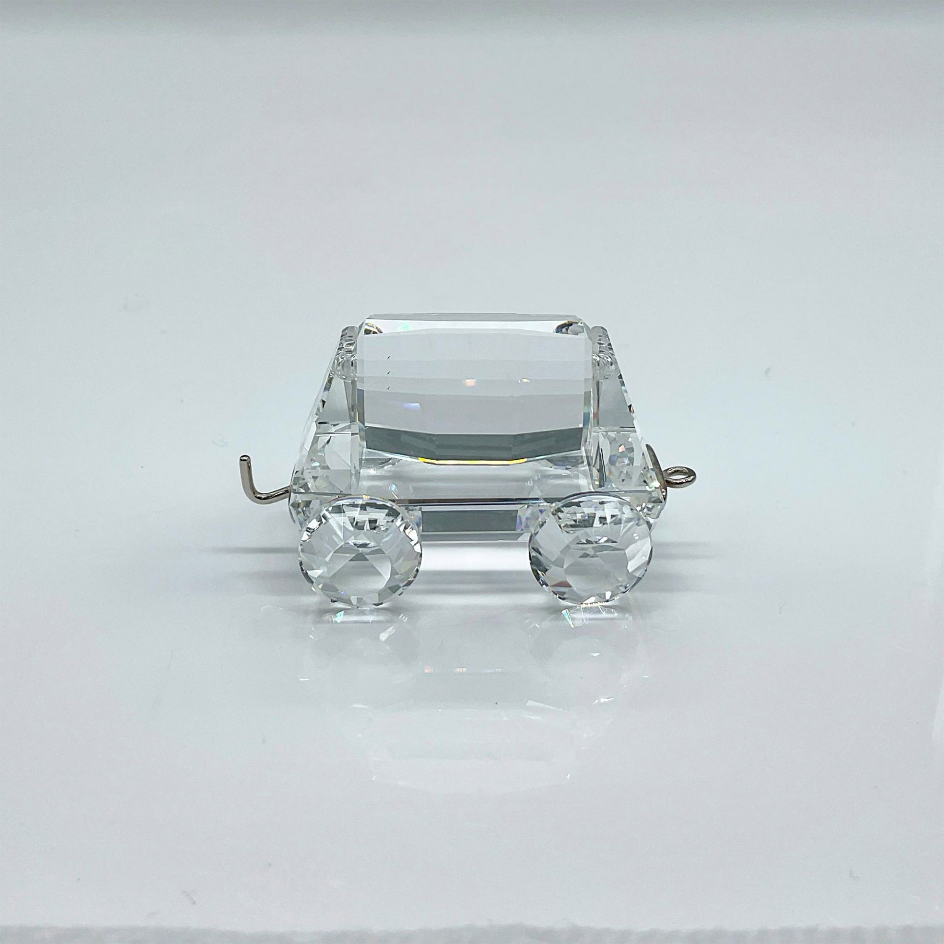 Swarovski Silver Crystal Figurine, Tipping Wagon Train Car - Image 2 of 4