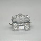 Swarovski Silver Crystal Figurine, Tank Wagon