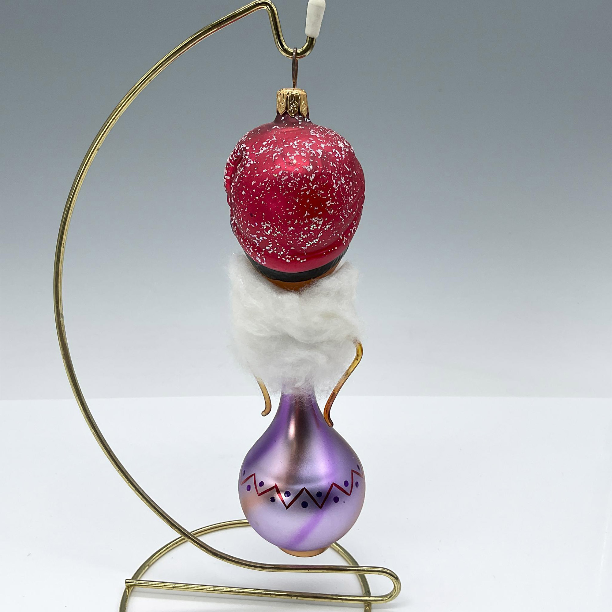 Hand Blown Glass Christmas Ornament, Genie - Image 2 of 3