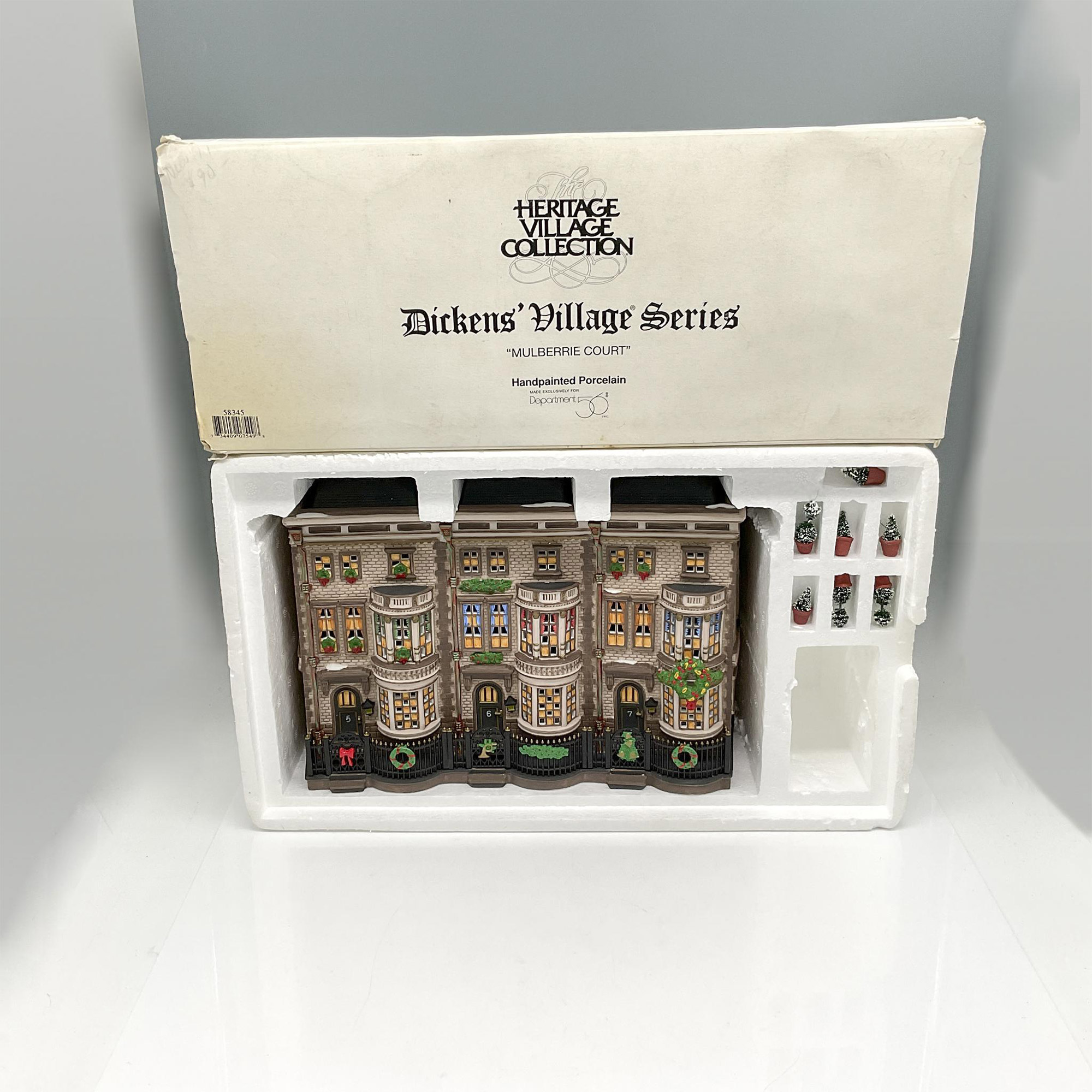 Department 56 Porcelain Dickens' Village Series, Mulberrie Court - Image 5 of 5
