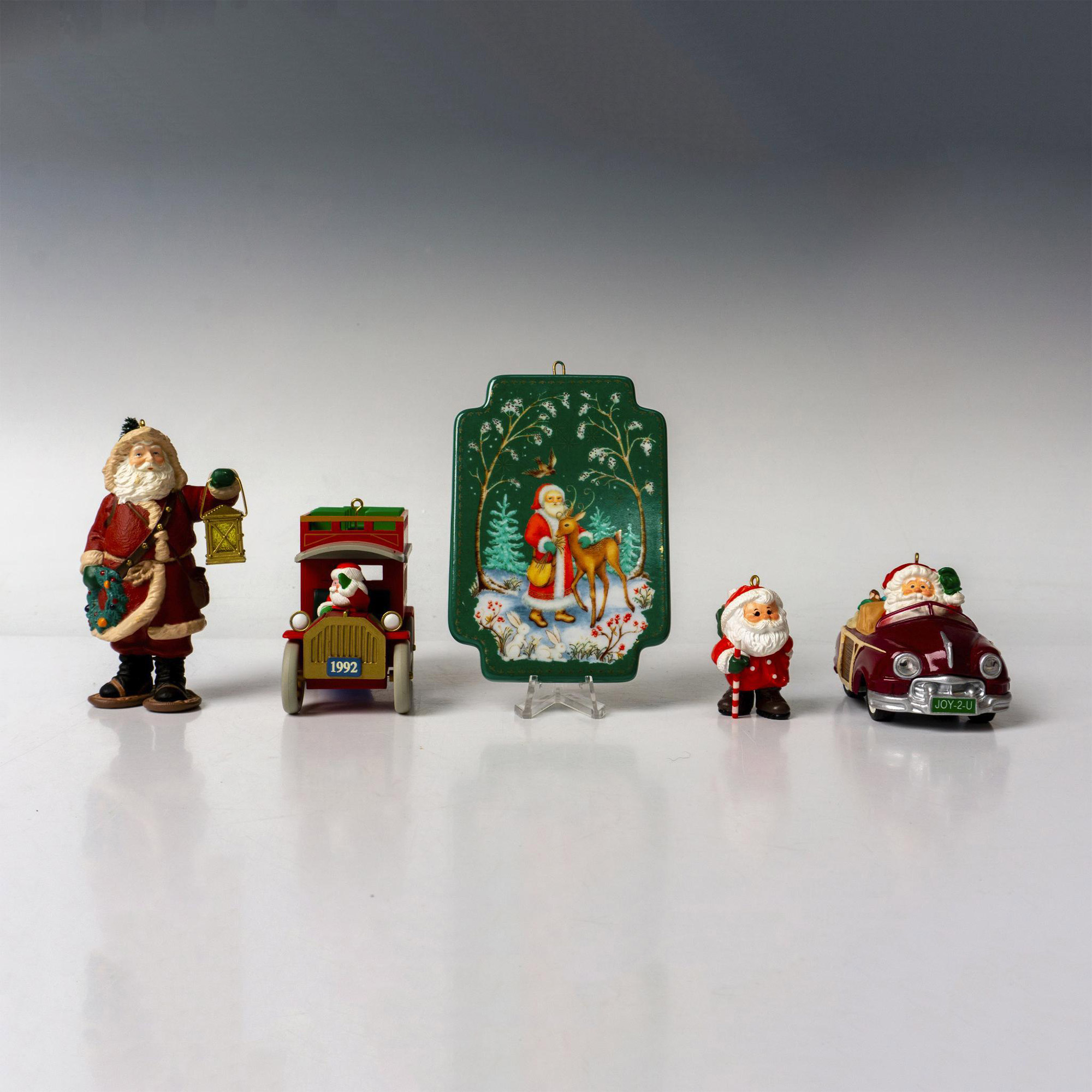 5pc Hallmark Santa Theme Holiday Ornaments - Image 3 of 4