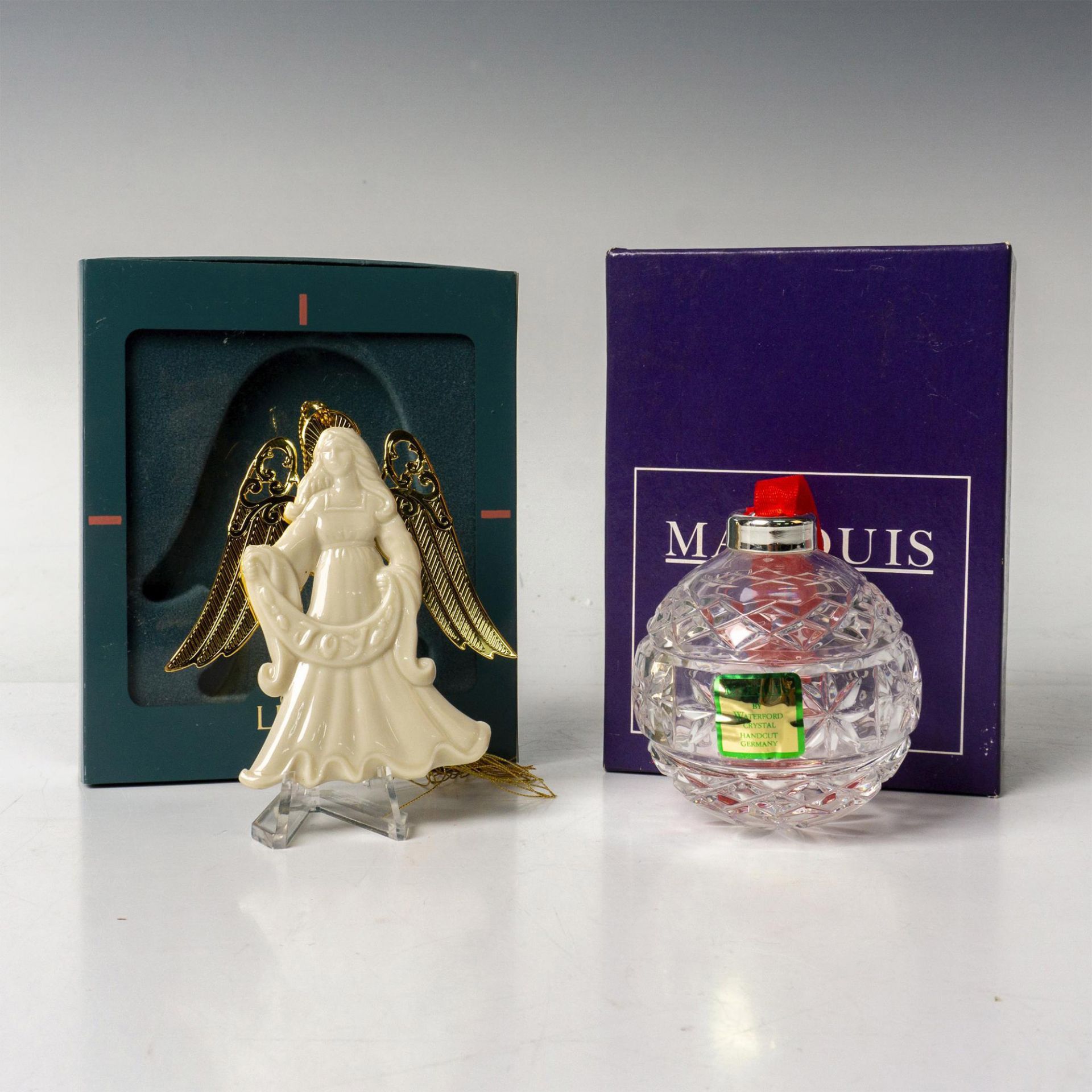 2pc Marquis by Waterford and Lenox Holiday Ornaments - Image 3 of 5