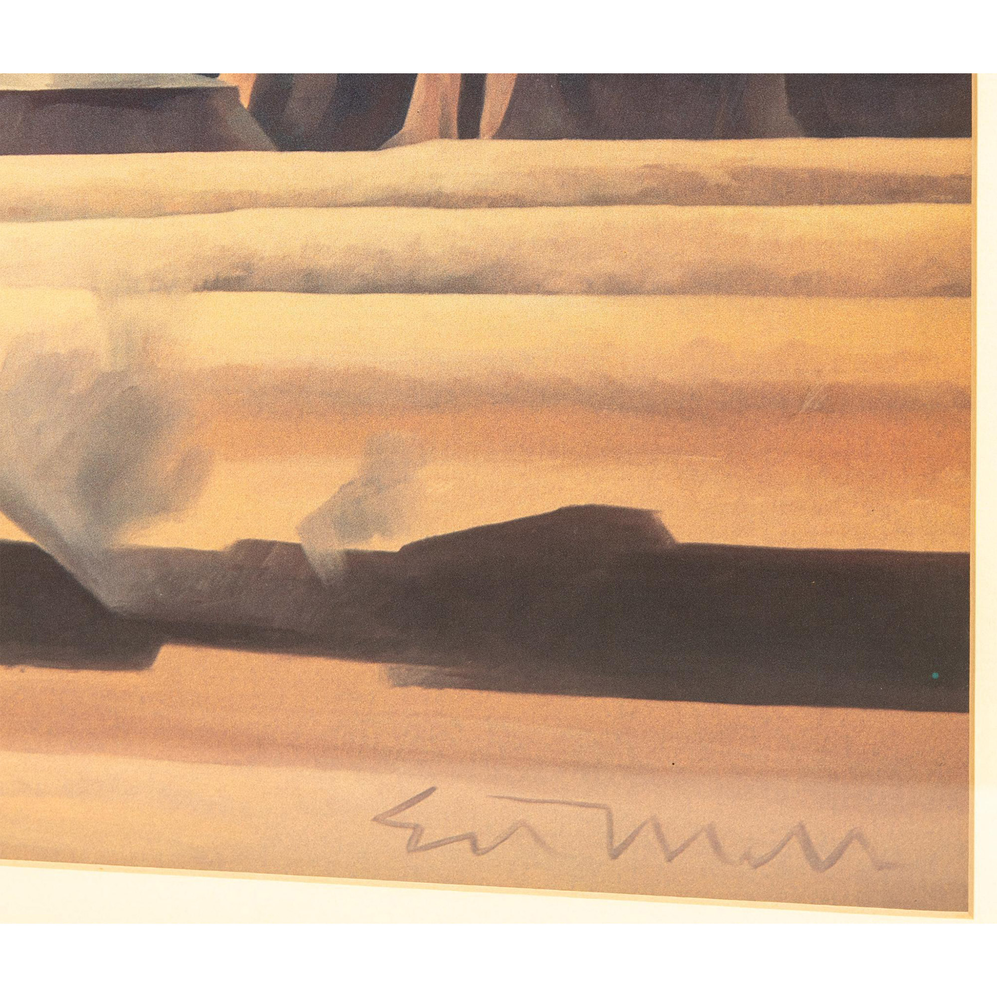 Ed Mell, Western Art Large Color Print on Paper, Cowboy - Image 3 of 5