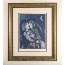 Marc Chagall, Original Color Lithograph on Paper, Signed