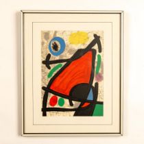 Joan Miro (After) Original Color Lithograph Derriere le Miroir