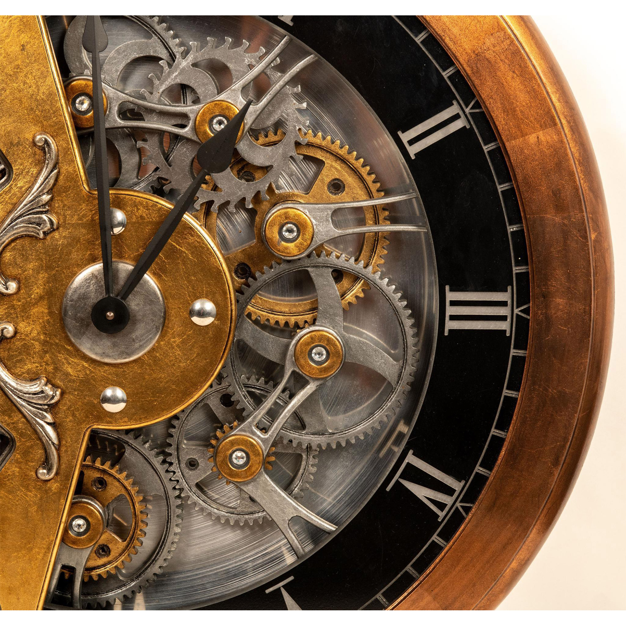 Dale Mathis, Large Original Gold & Silver Behalf Clock - Image 3 of 9