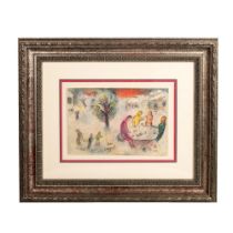 Marc Chagall (Attr.) Color Lithograph on Arches Paper Signed
