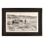 Joe Milazzo, Original Western Art Lithograph on Paper Signed