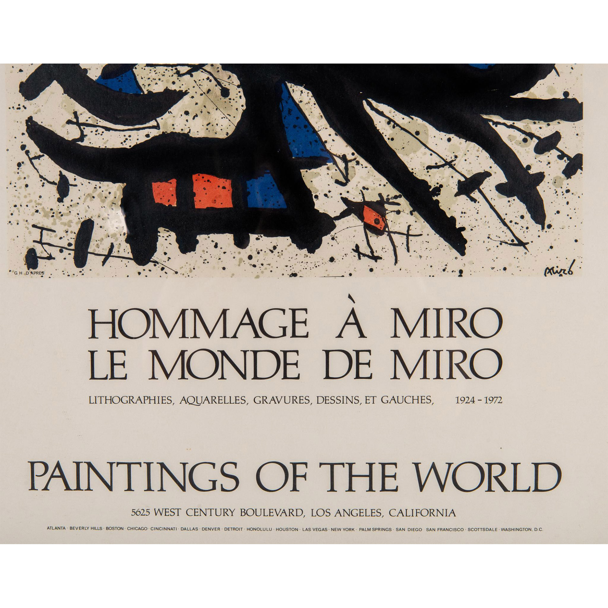 Joan Miro (After) Original Color Lithograph Exhibition Poster - Image 3 of 5