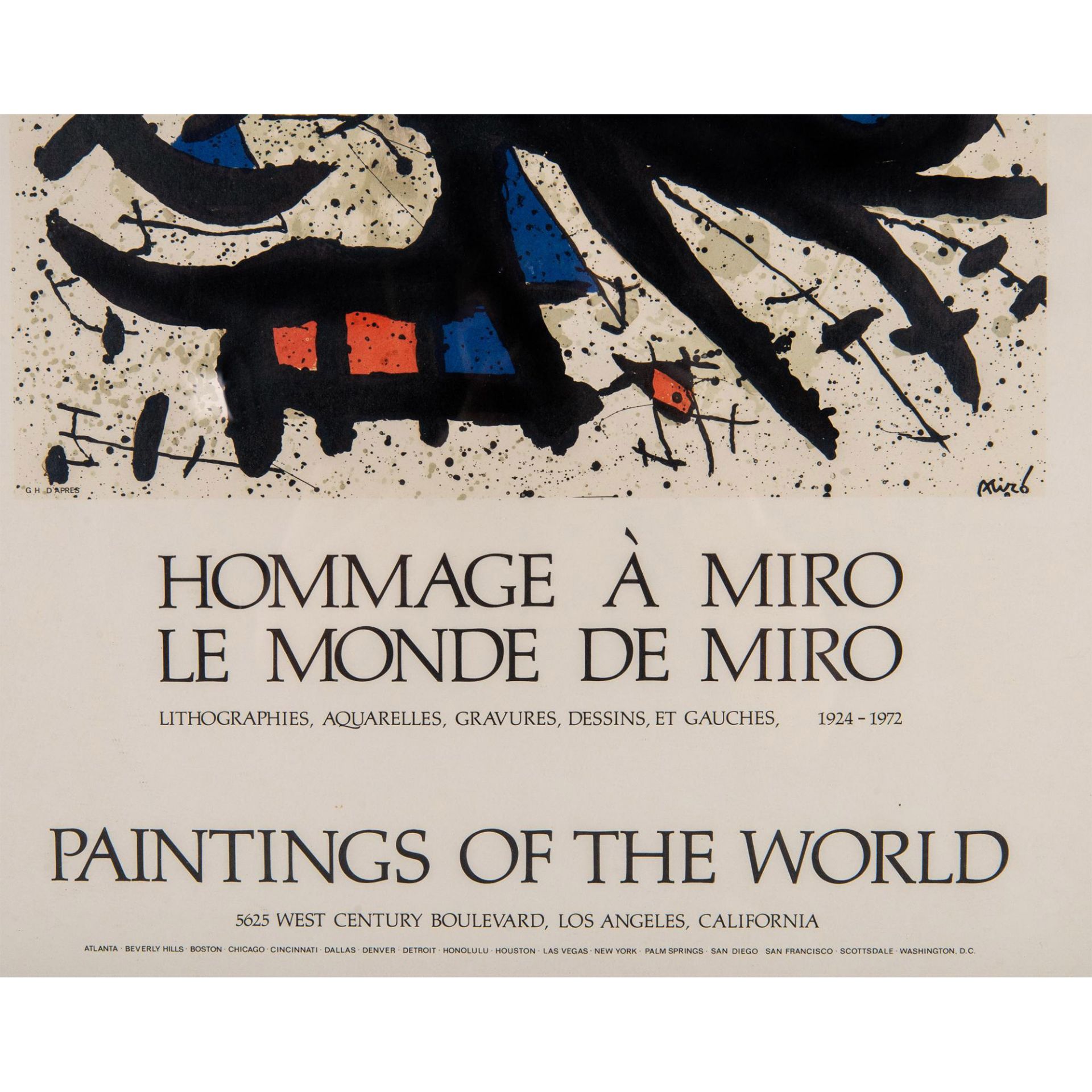 Joan Miro (After) Original Color Lithograph Exhibition Poster - Bild 3 aus 5