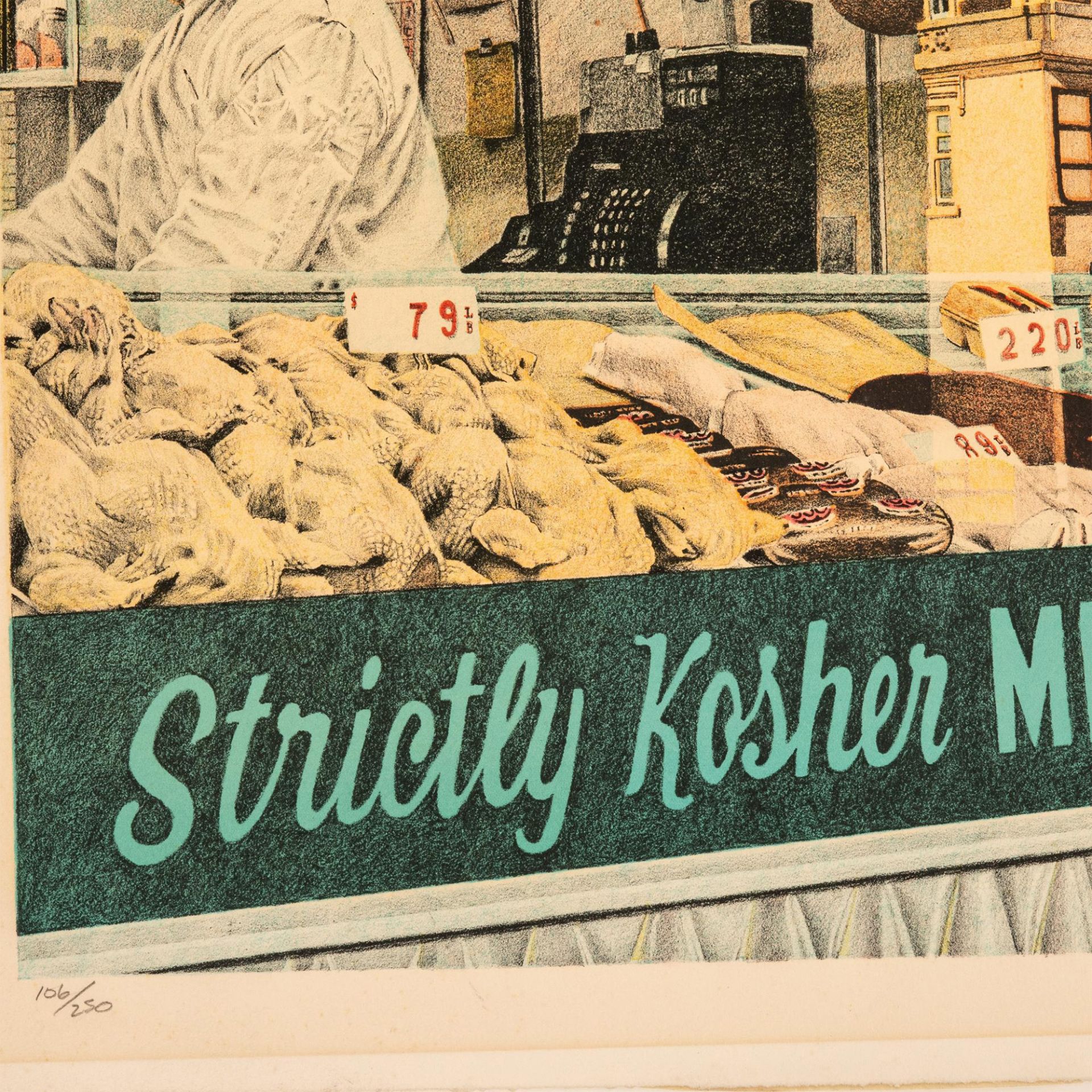 Don Eddy, Original Color Lithograph, Strictly Kosher, Signed - Bild 4 aus 6