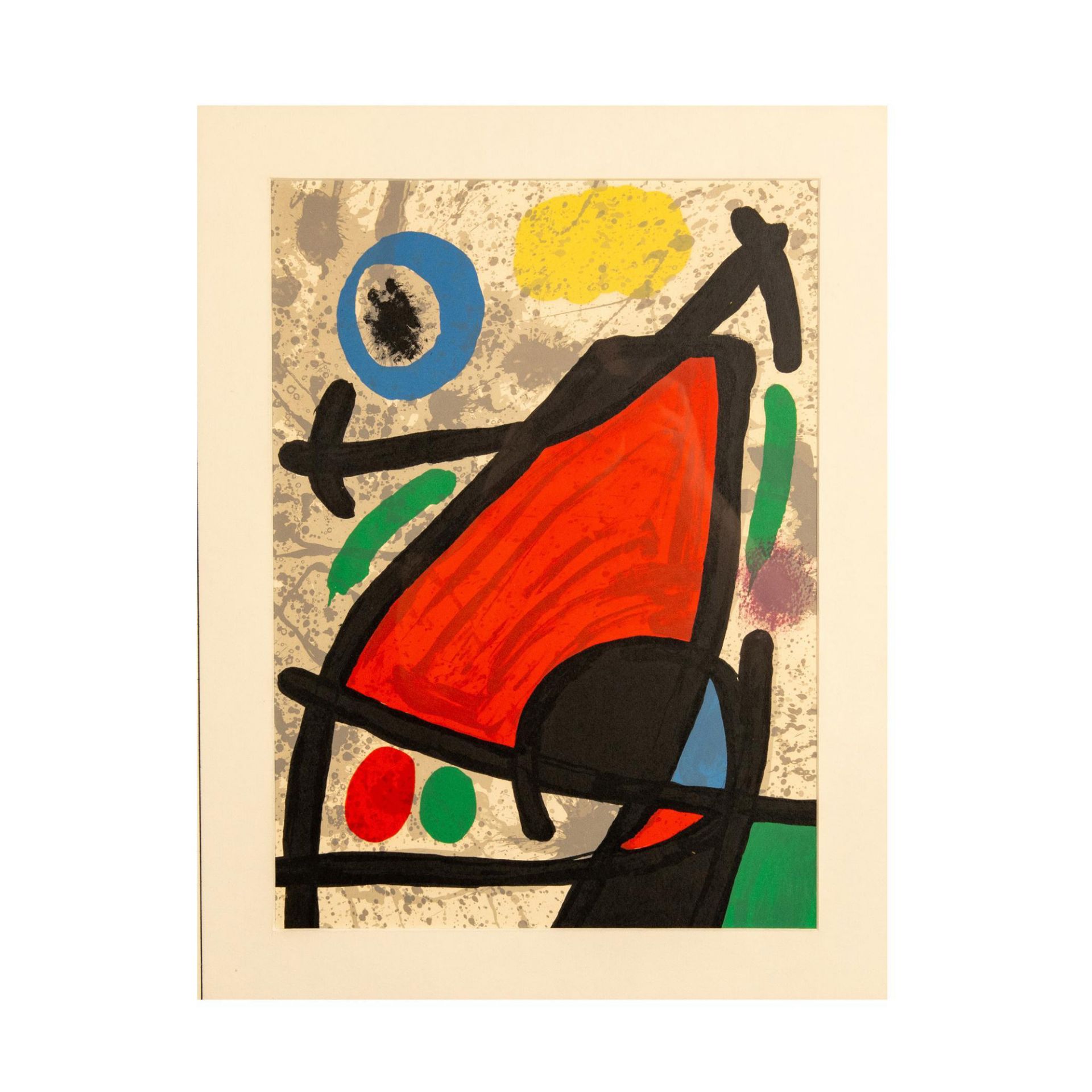 Joan Miro (After) Original Color Lithograph Derriere le Miroir - Bild 2 aus 6