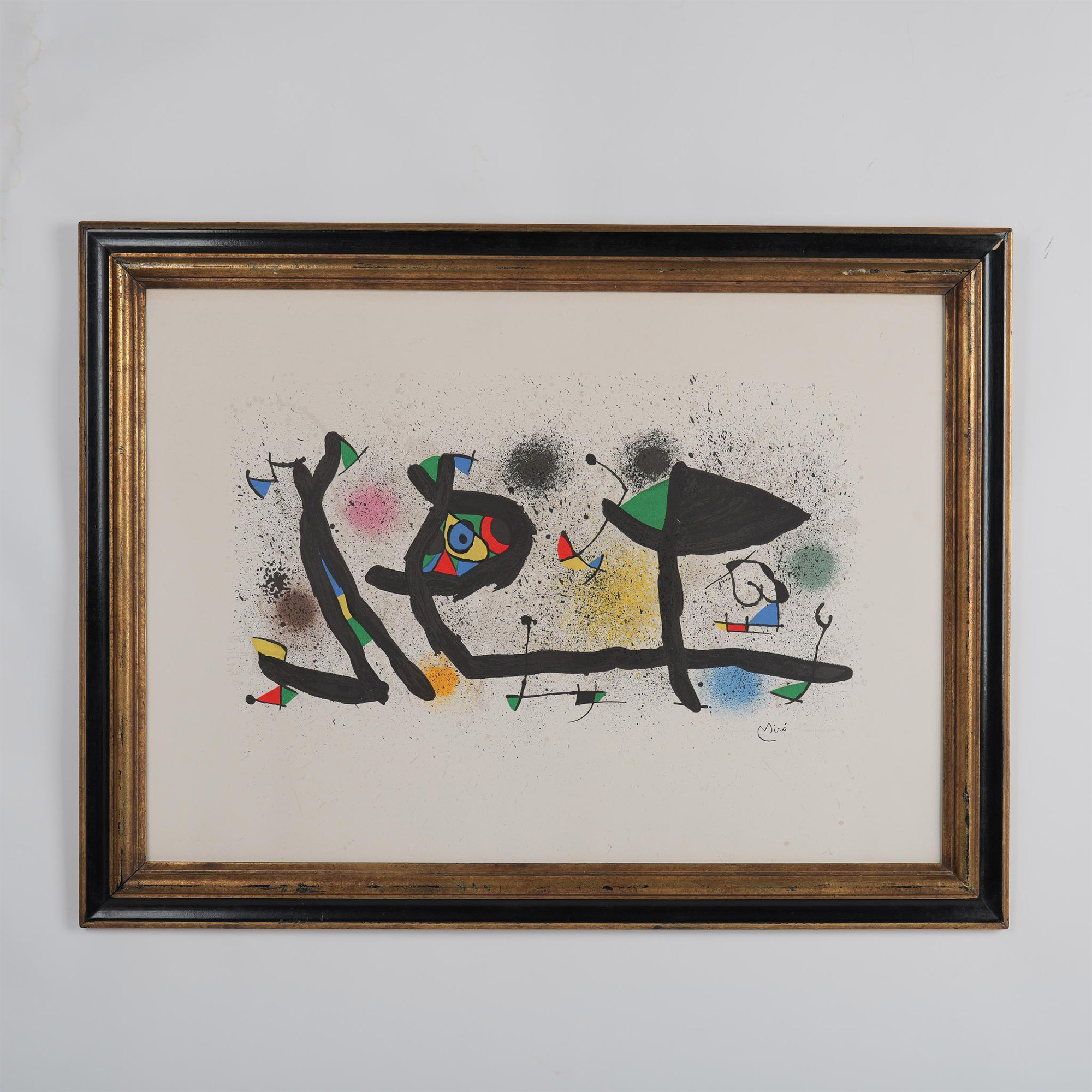 Joan Miro (Aft) Original Color Lithograph, Sculptures