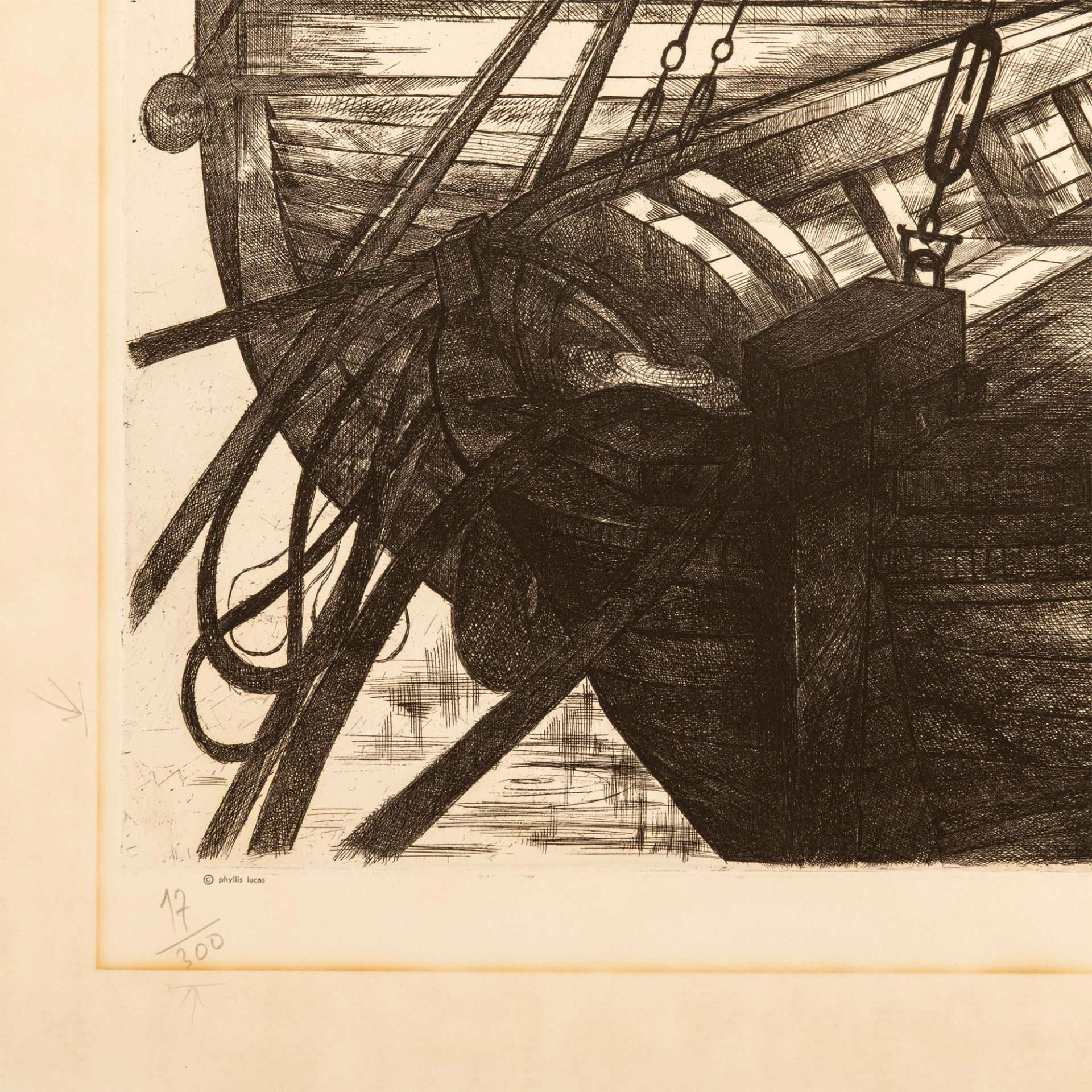 Claude Piechaud, Large Original Etching on Paper, Signed - Bild 4 aus 5