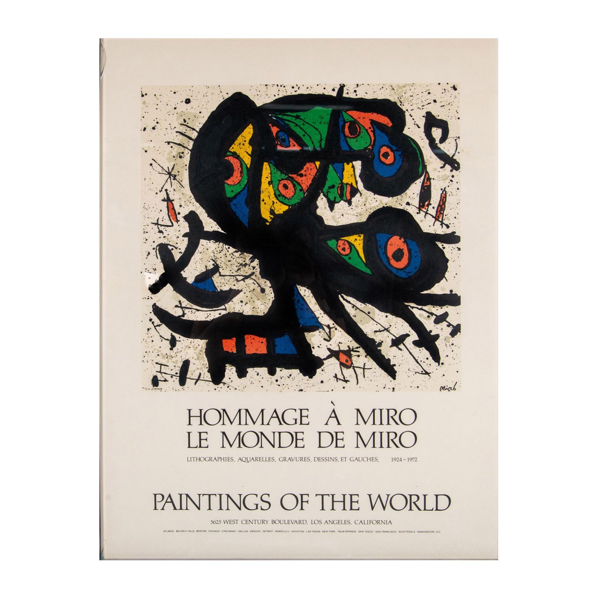 Joan Miro (After) Original Color Lithograph Exhibition Poster - Bild 2 aus 5