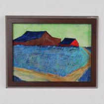 Maria Poroy, Original Synthetism Acrylic on Board, Signed