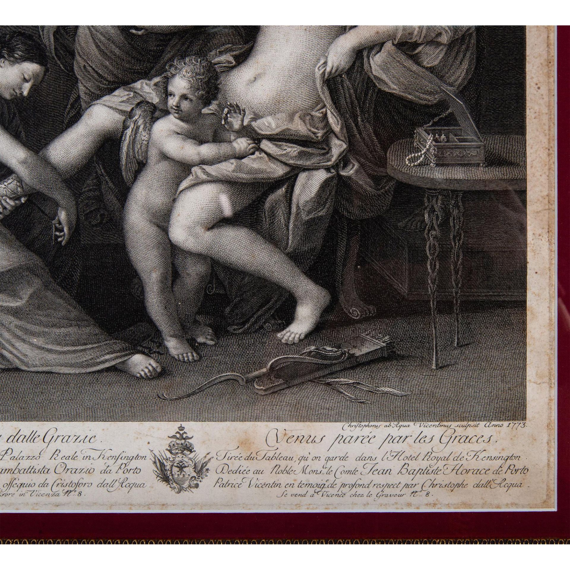 Guido Reni, Original Etching on Paper, La Toilette de Venus - Bild 3 aus 5