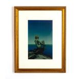 Maxfield Parrish, Framed Antique Print on Paper, Stars