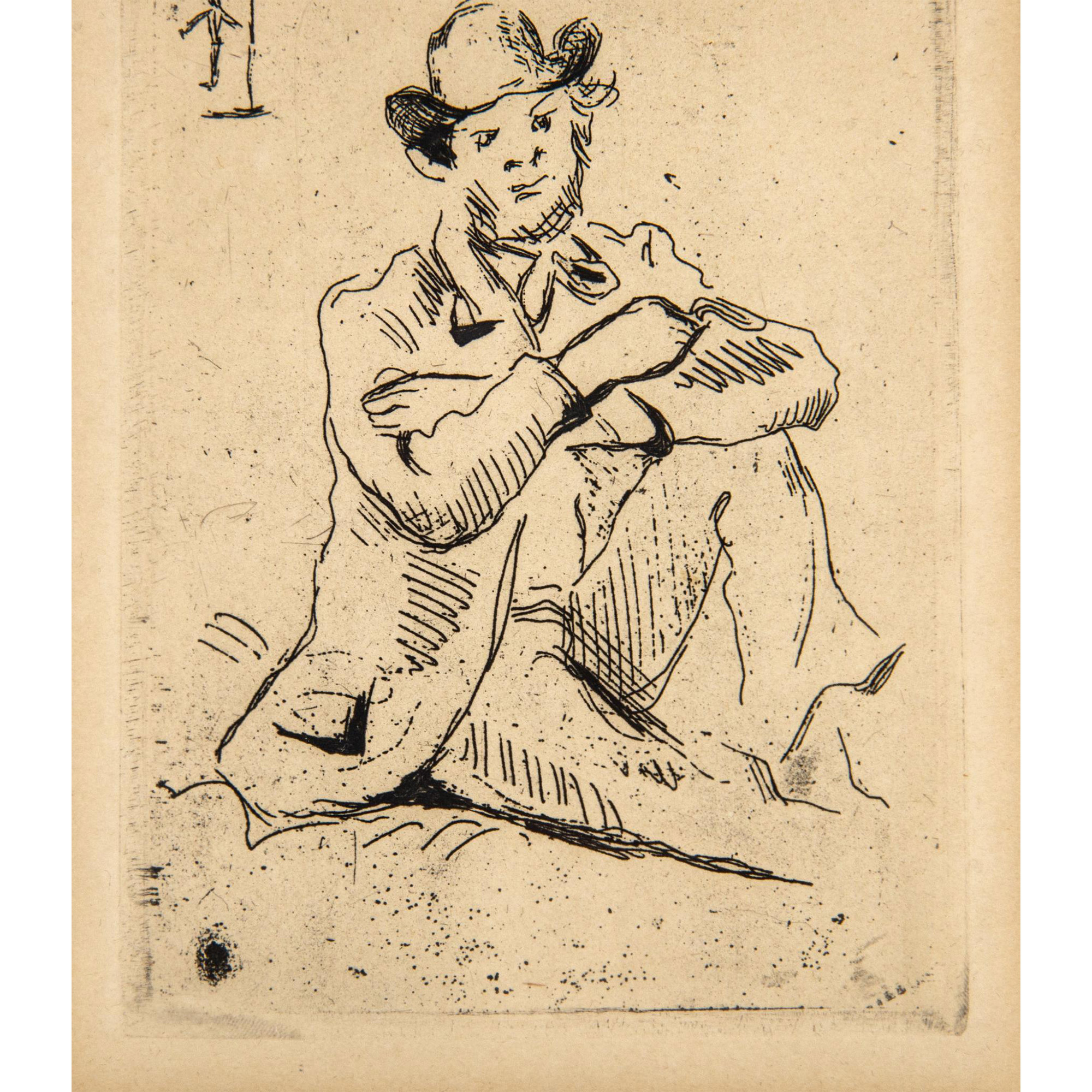 Paul Cezanne (Aft.) Drypoint Etching on Cream Paper - Image 4 of 5