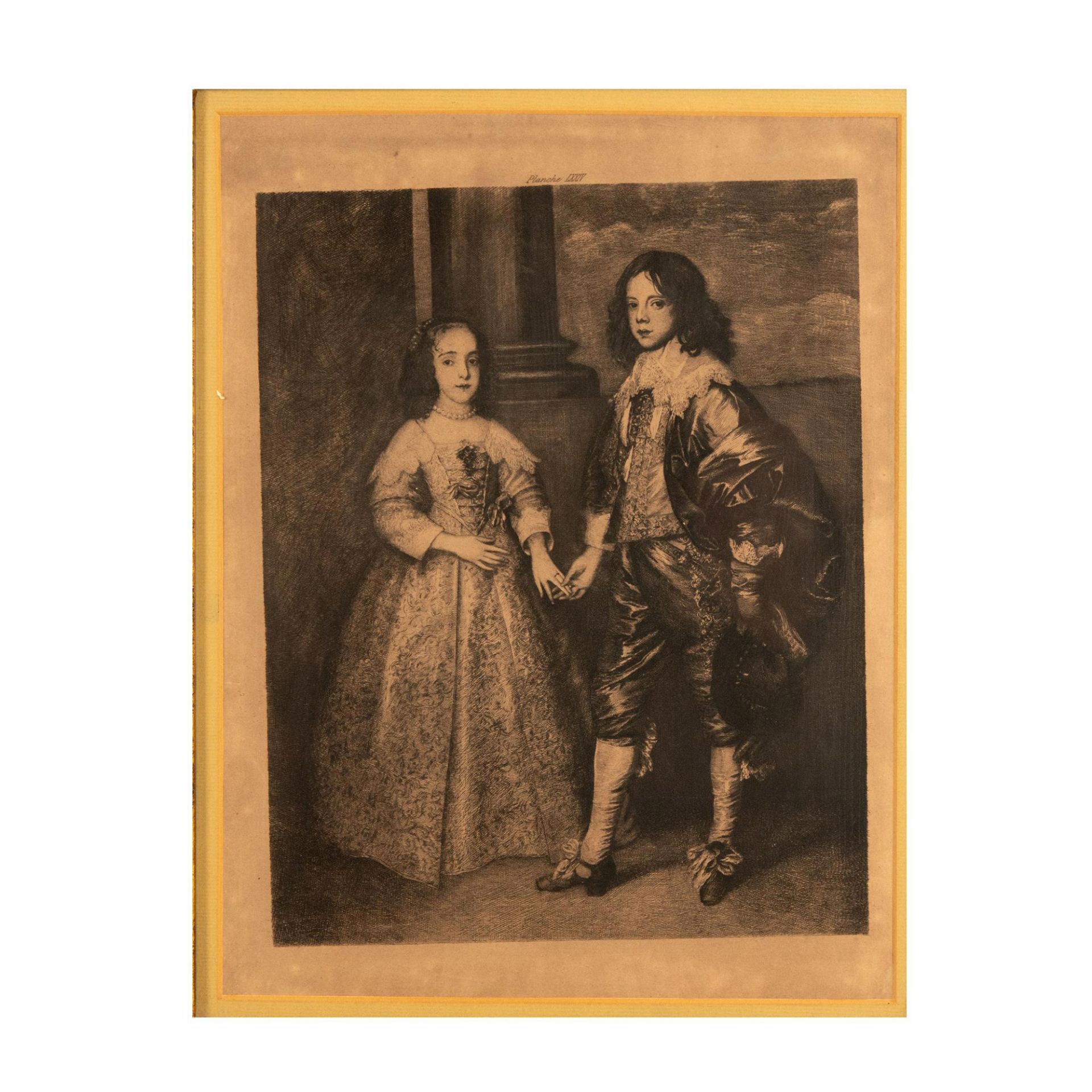 Anthony van Dyck (Aft.) Antique Original Etching on Paper - Bild 2 aus 6