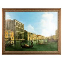 Augustine, Original Oil on Canvas, Grand Canal, Signed
