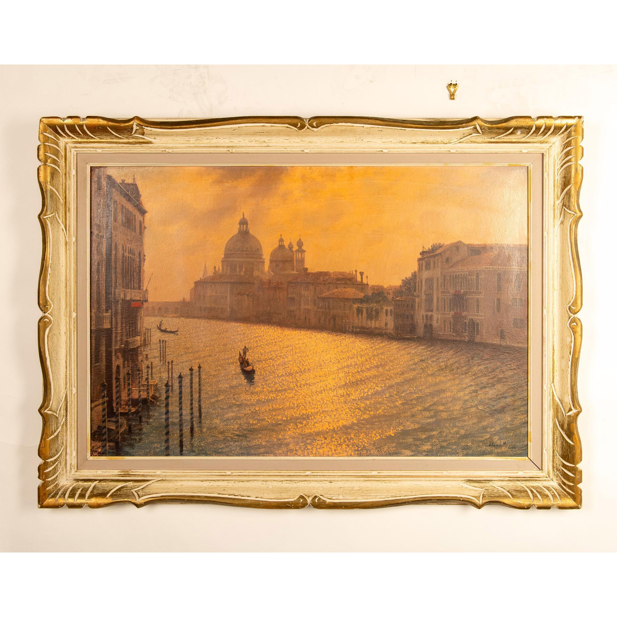 Van der Meide, Original Oil on Canvas, Grand Canal, Signed