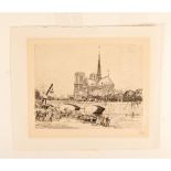 Kelly, Antique French Original Etching on Laid Paper, Signed