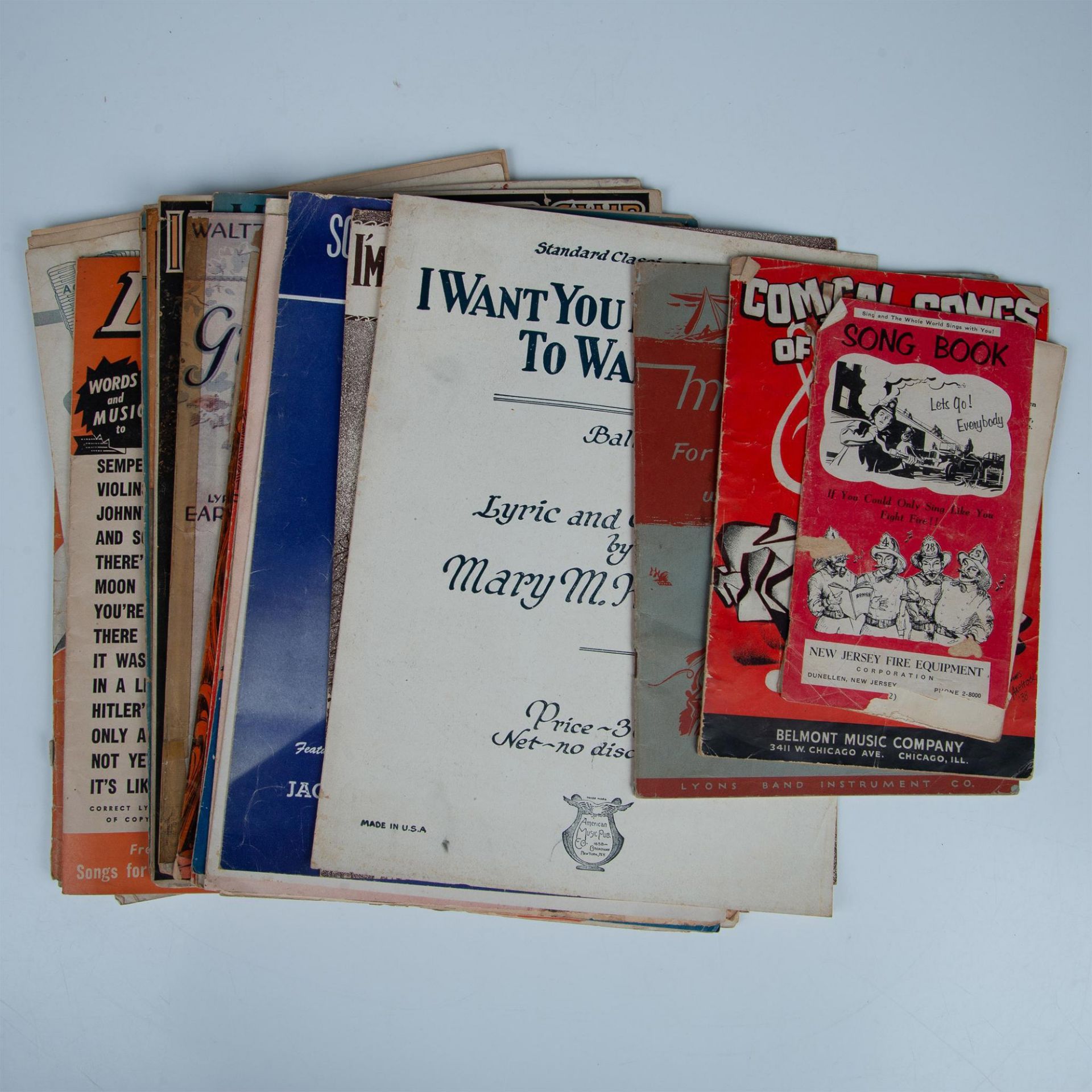 25pc Popular Sheet Music, Mid 20th Century