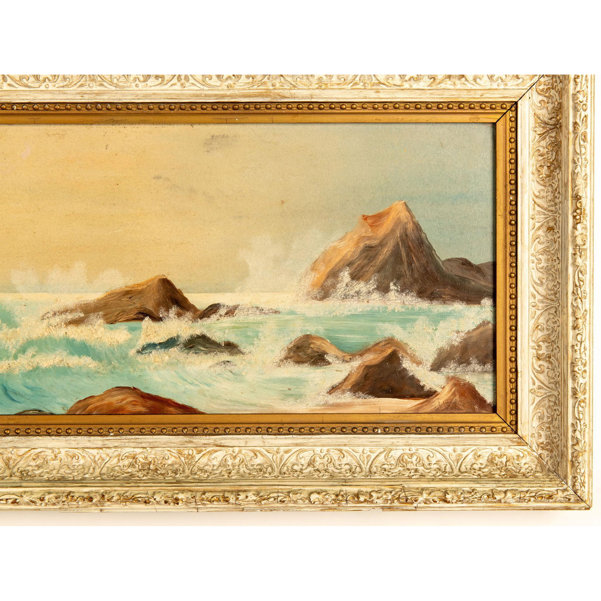 Original Panoramic Size Oil on Board, Pacific Ocean Seascape - Image 4 of 6