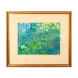 Impressionist Style Original Watercolor on Paper, Signed