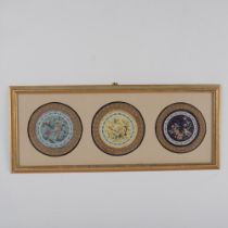 Original Chinese Needlework Embroidery Panels on Silk