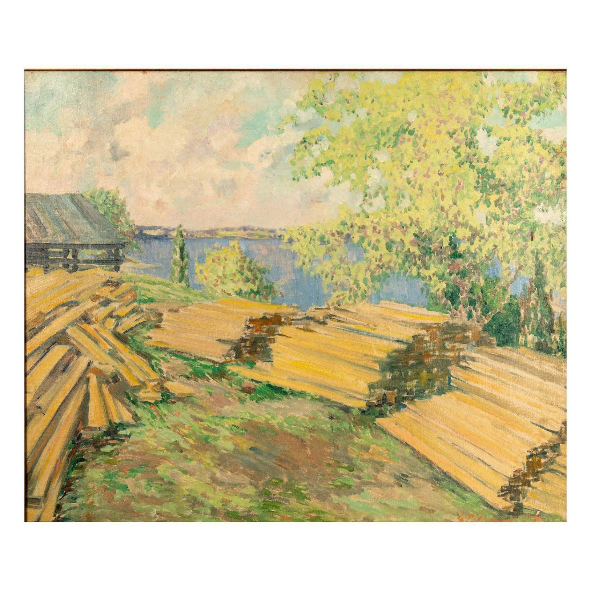 E. L. Bryant, Original Impressionist Oil on Canvas, Signed - Bild 2 aus 4