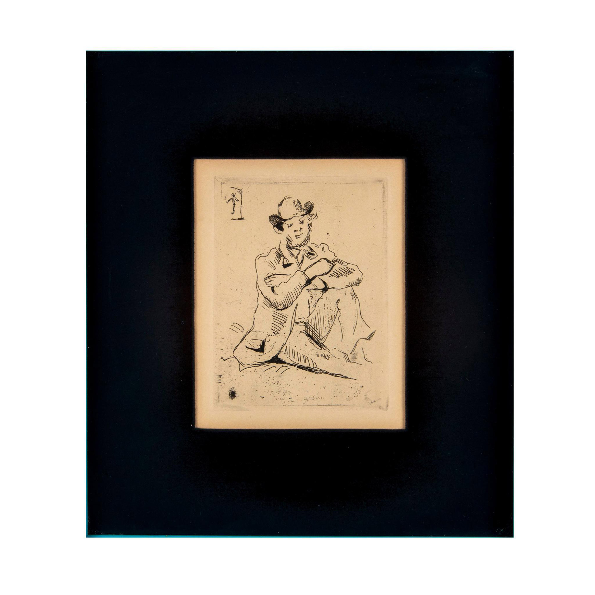 Paul Cezanne (Aft.) Drypoint Etching on Cream Paper - Image 2 of 5