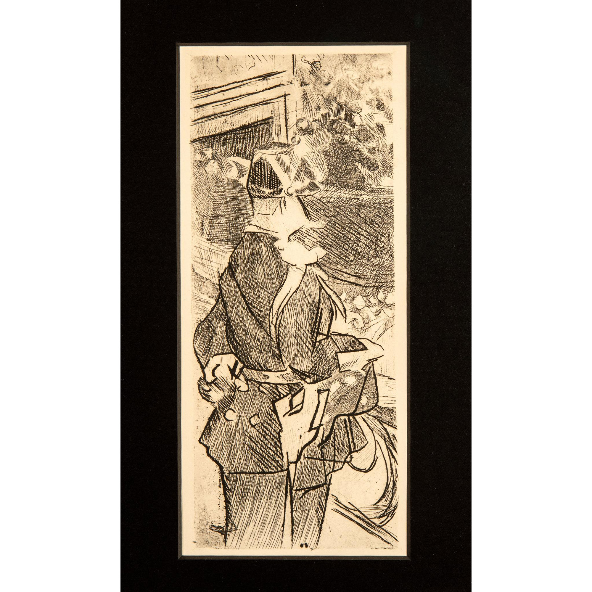 Jacques Villon, Original Etching on Paper, Fete Champetre - Image 2 of 4