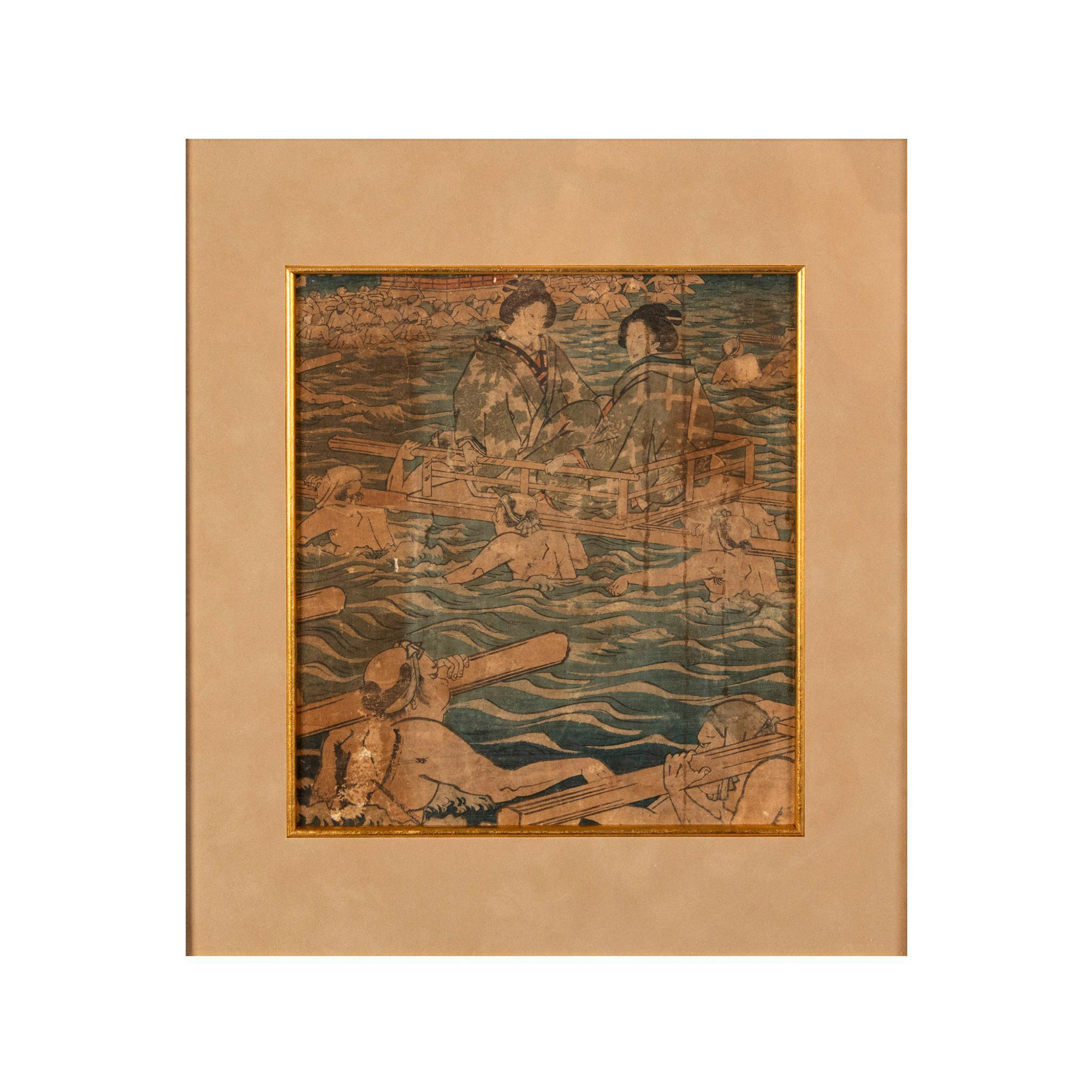 Utagawa Hiroshige, Original Ukiyo-e Color Woodcut on Paper - Image 2 of 5