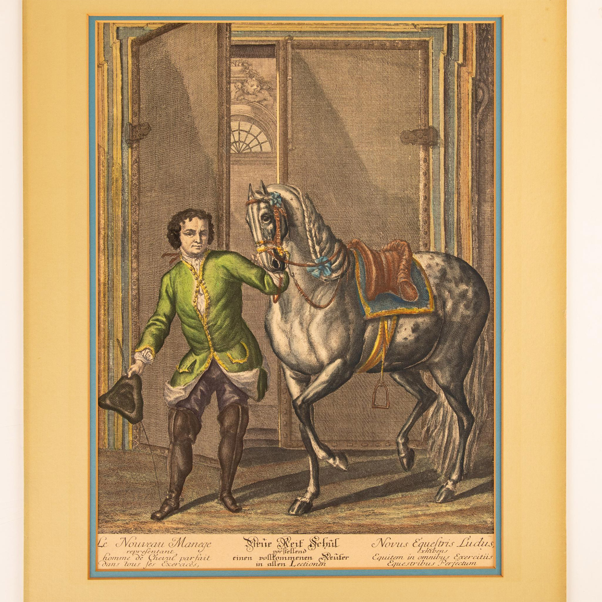 J.E. Ridinger, 18th Century Hand-Colored Etching on Paper - Image 2 of 4