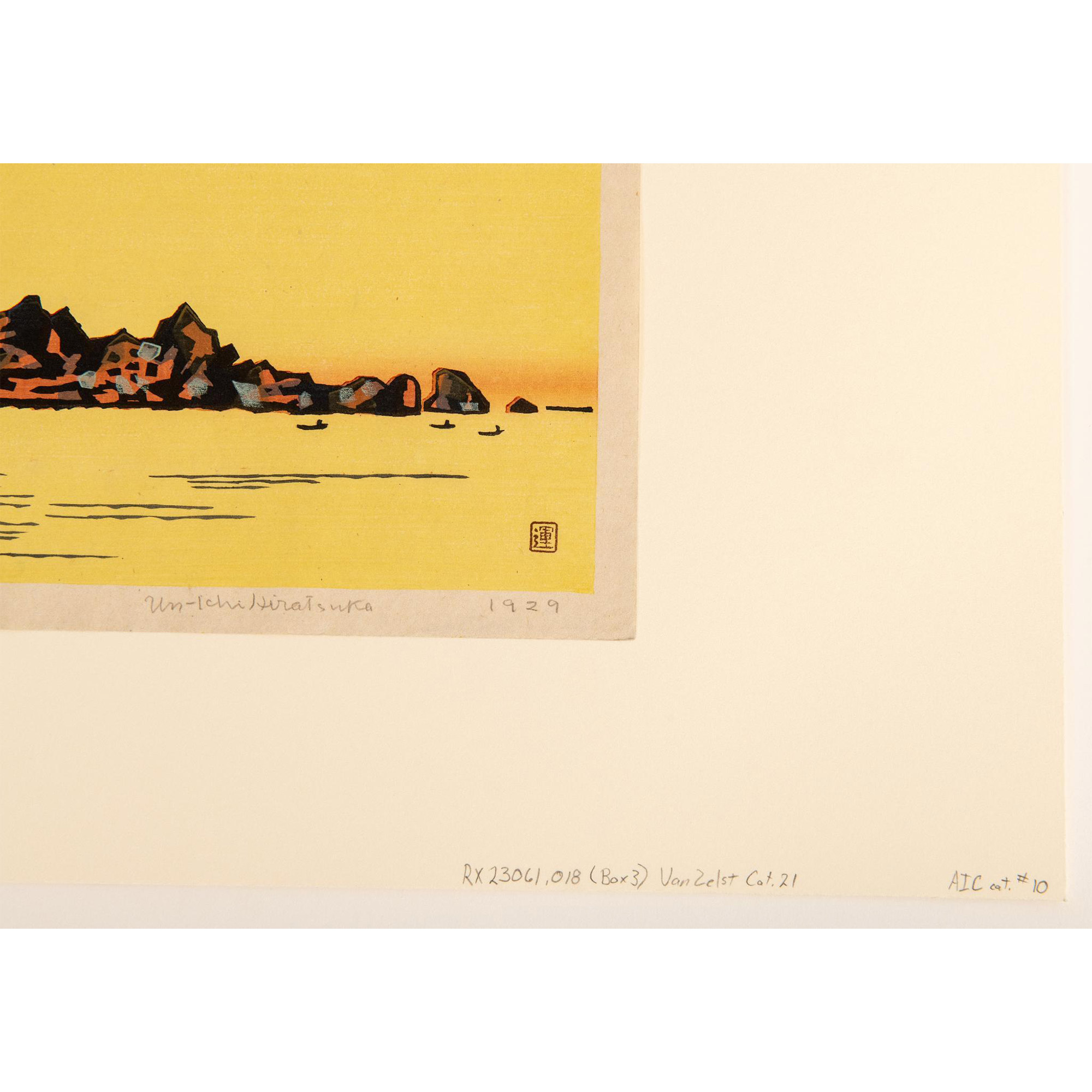 Un'ichi Hiratsuka, Original Color Woodblock on Paper, Signed - Image 6 of 7