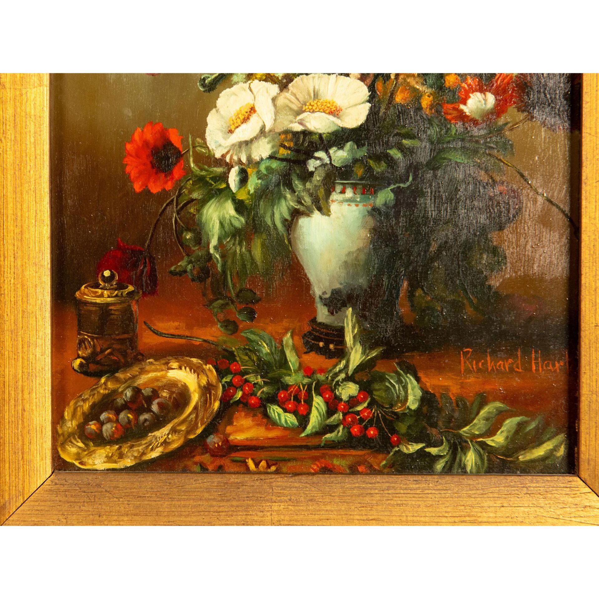 Richard Hart, Original Oil on Wood, Still Life, Signed - Bild 4 aus 5