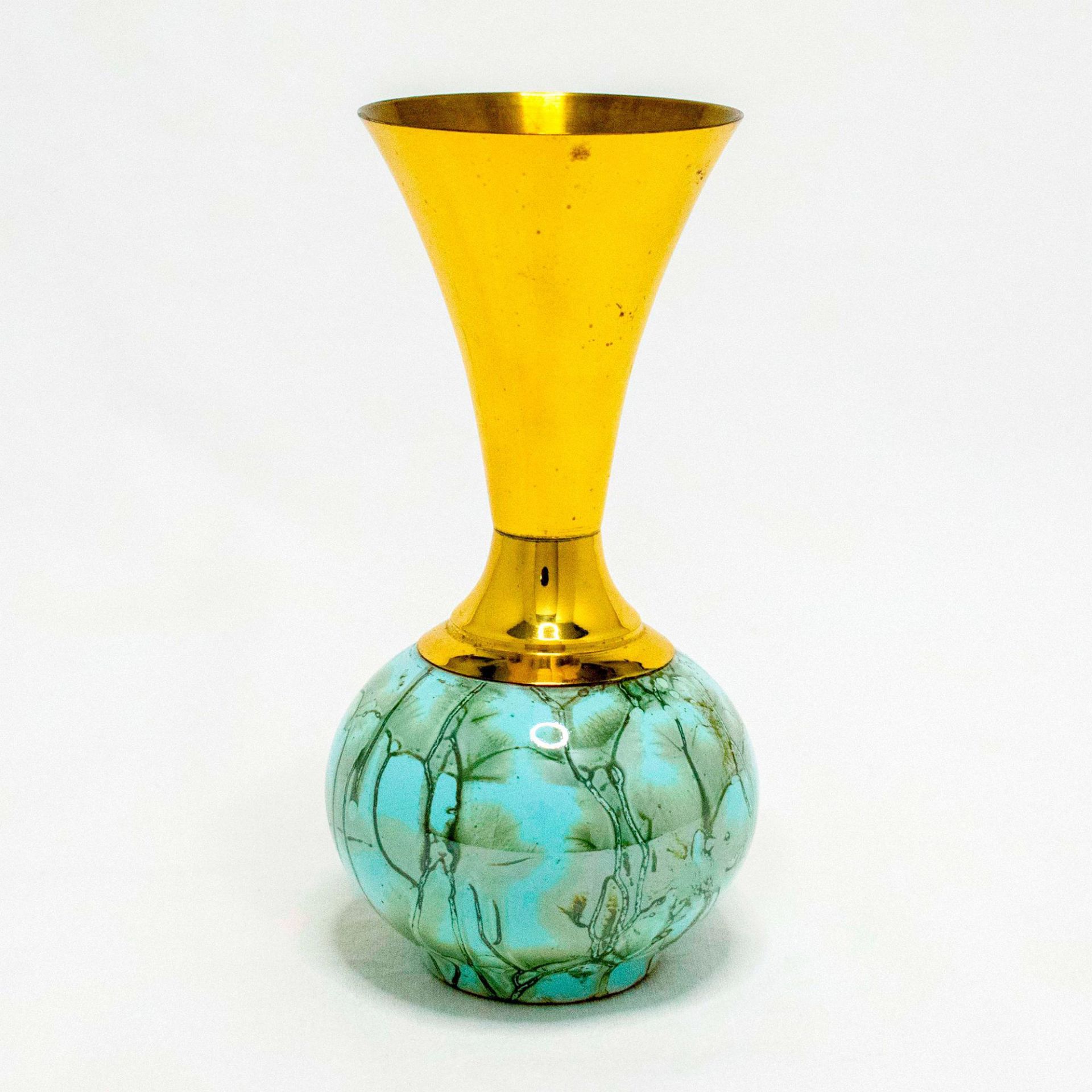 Unusual Delft Vase Mid-Century Modern Lustre Glaze - Bild 2 aus 5