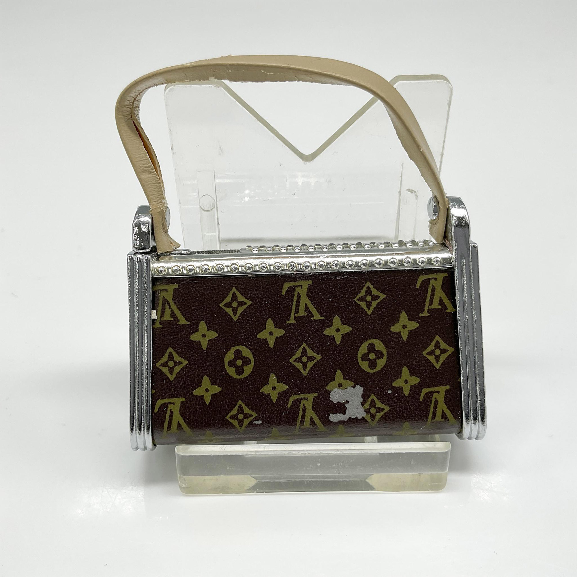 Louis Vuitton Style Miniature Lighter, Purse - Image 2 of 4