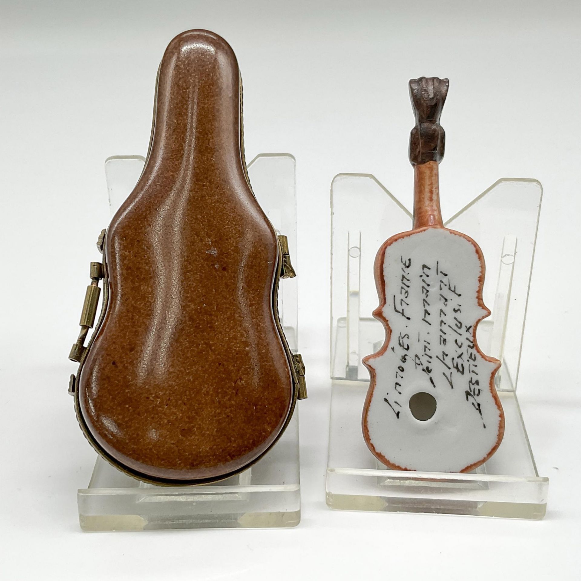 Limoges Chamart Porcelain Violin Case Box - Bild 3 aus 4