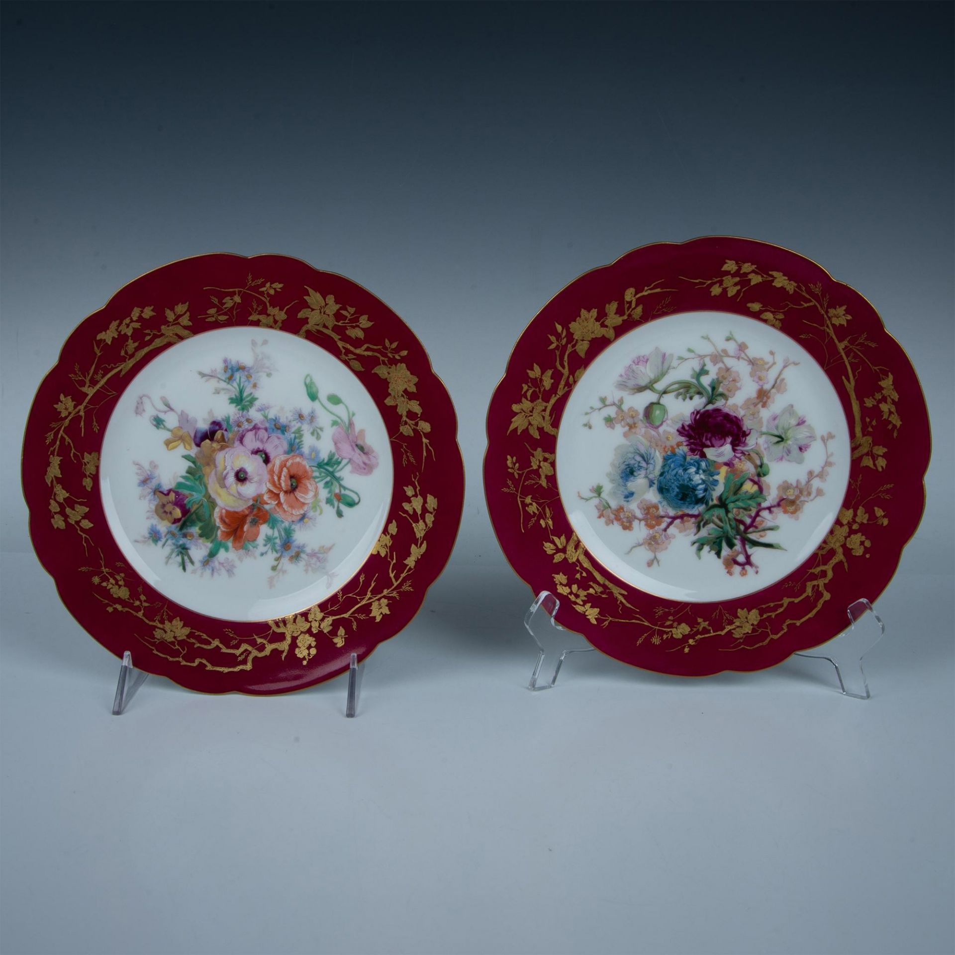 Pair of Haviland & Co. Limoges French Porcelain Plates