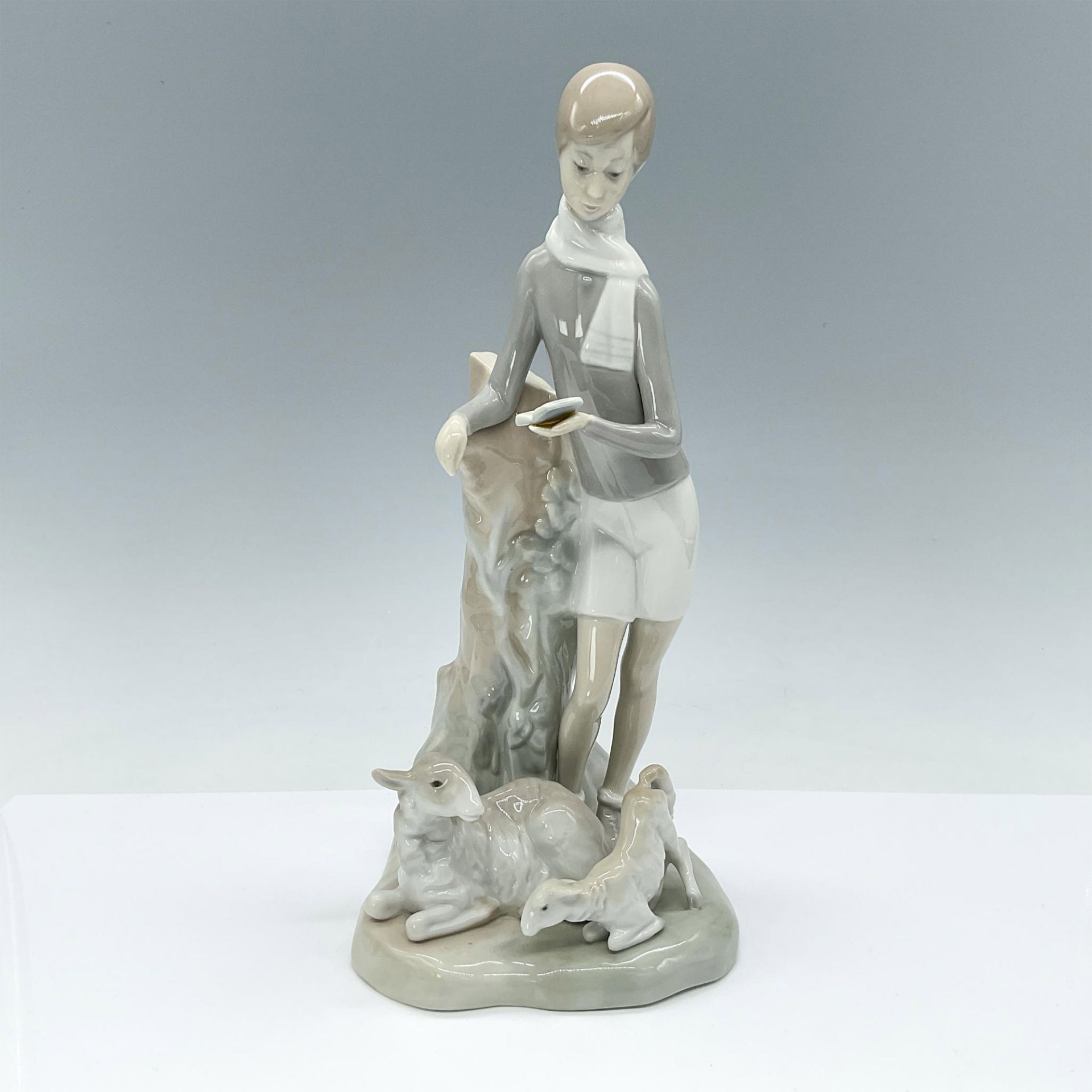 Boy with Lambs 1004509 - Lladro Porcelain Figurine