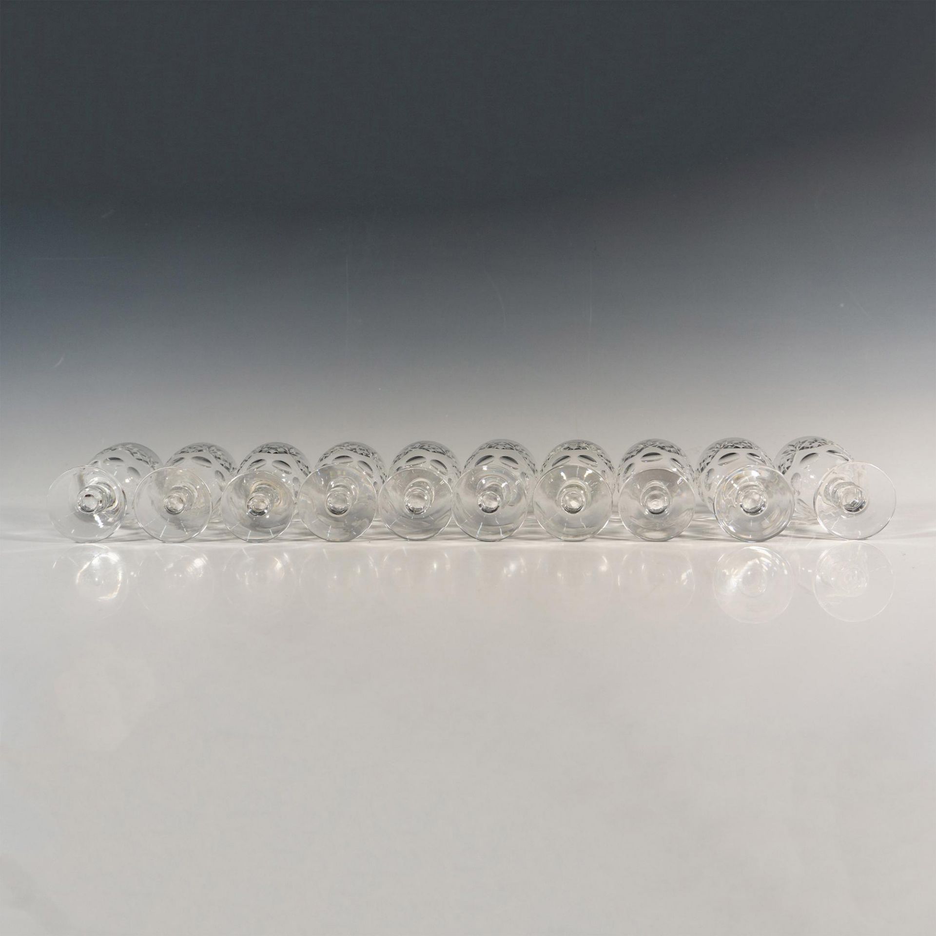 10pc Royal Doulton Crystal Cordials, Georgian - Image 4 of 4