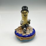 Limoges Peint Main Porcelain Mr. Peanut Box