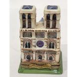 Limoges Keepsake Box, Notre Dame Cathedral with Quasimodo