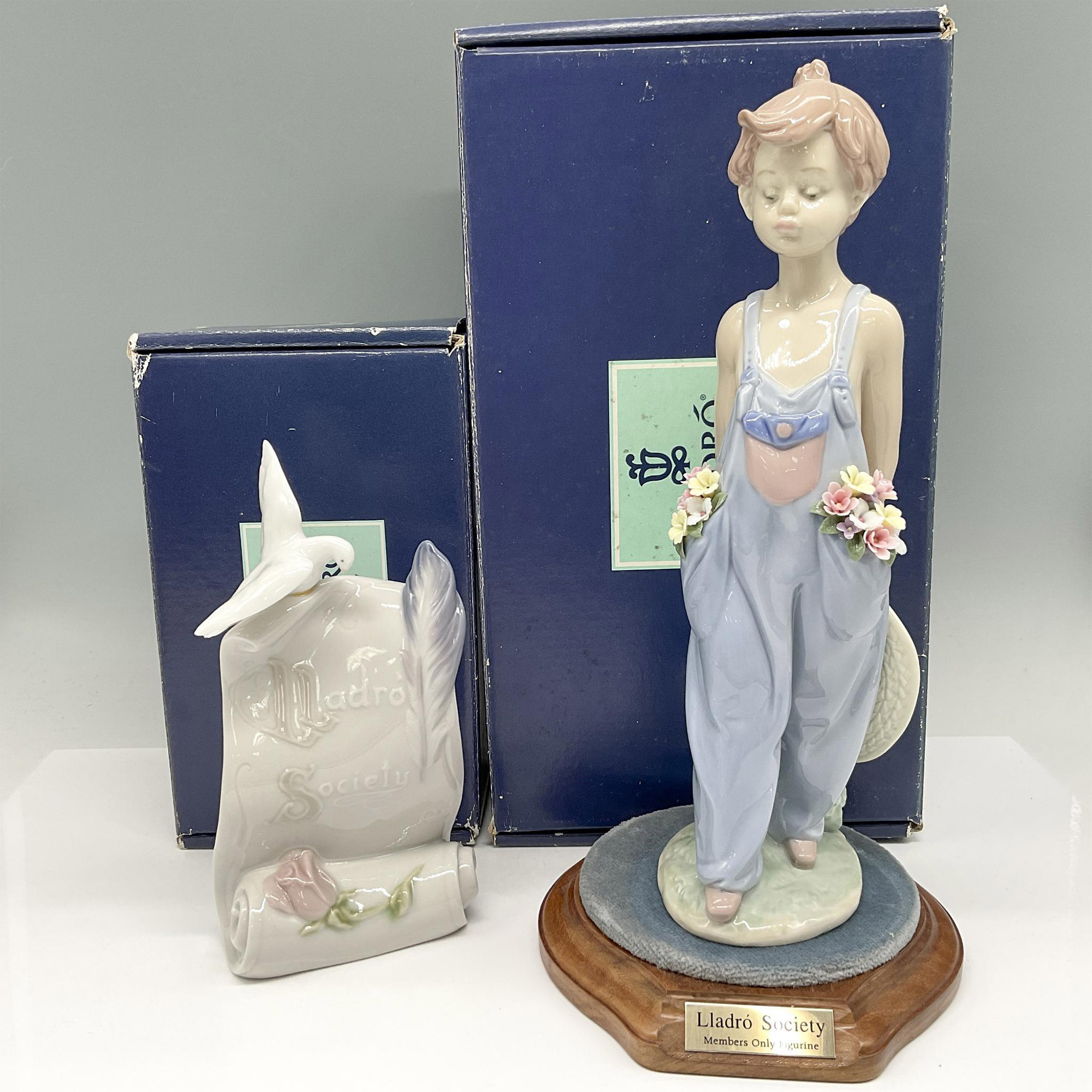 3pc Lladro Figurines Pocket Full of Wishes 100765 - Image 4 of 4