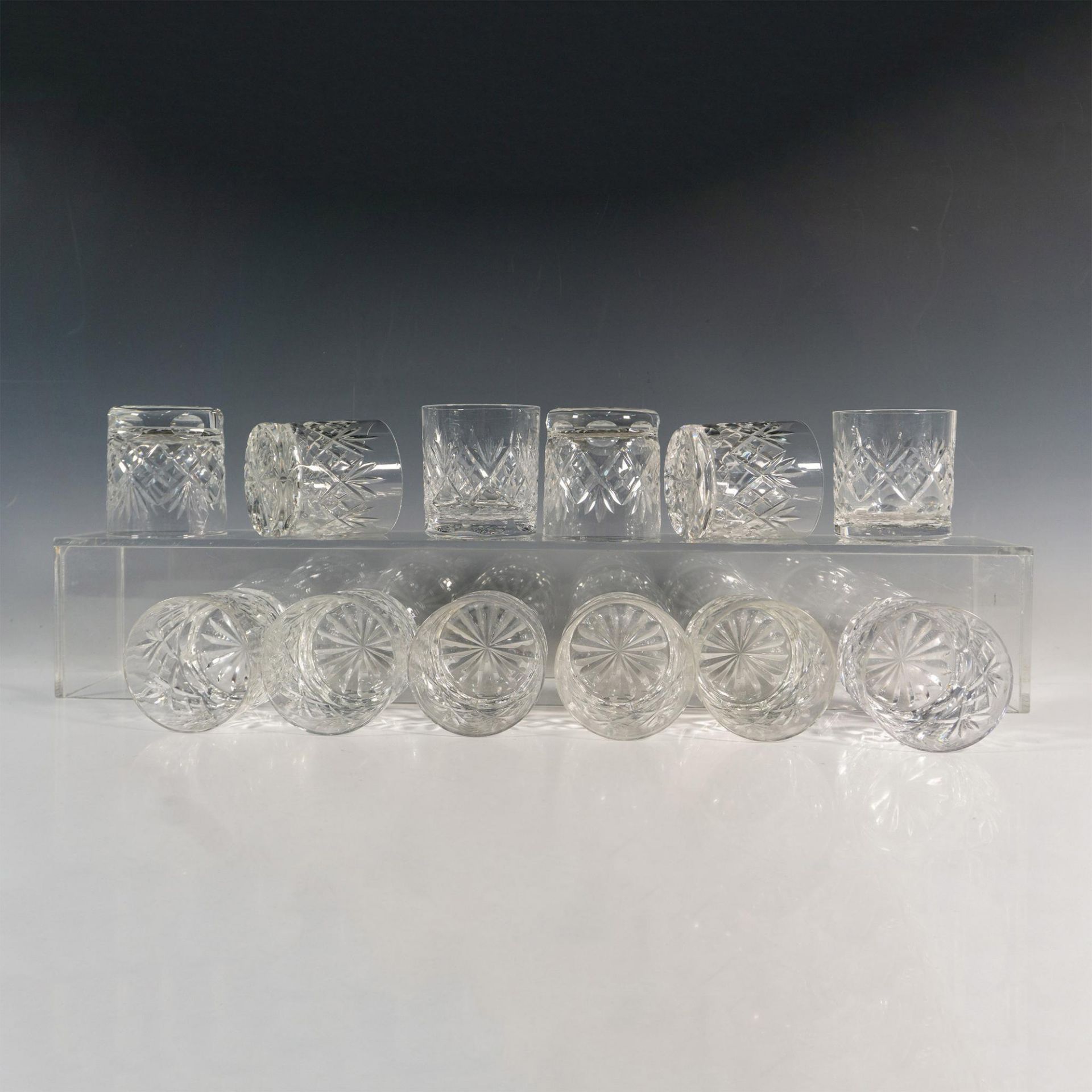 12pc Royal Doulton Crystal Rummers, Georgian - Bild 4 aus 4