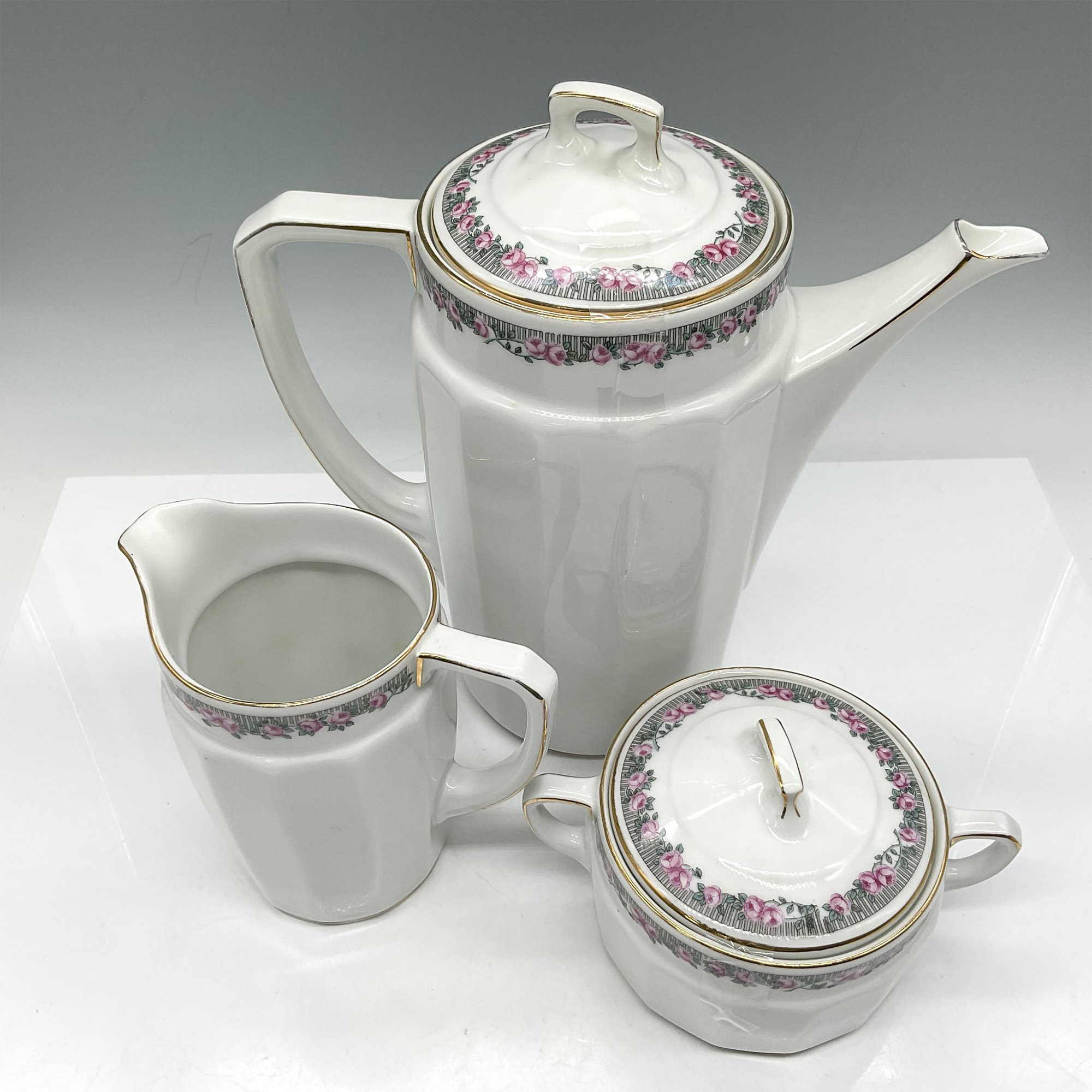 3pc Hutschenreuther Porcelain Coffee Service - Image 3 of 4