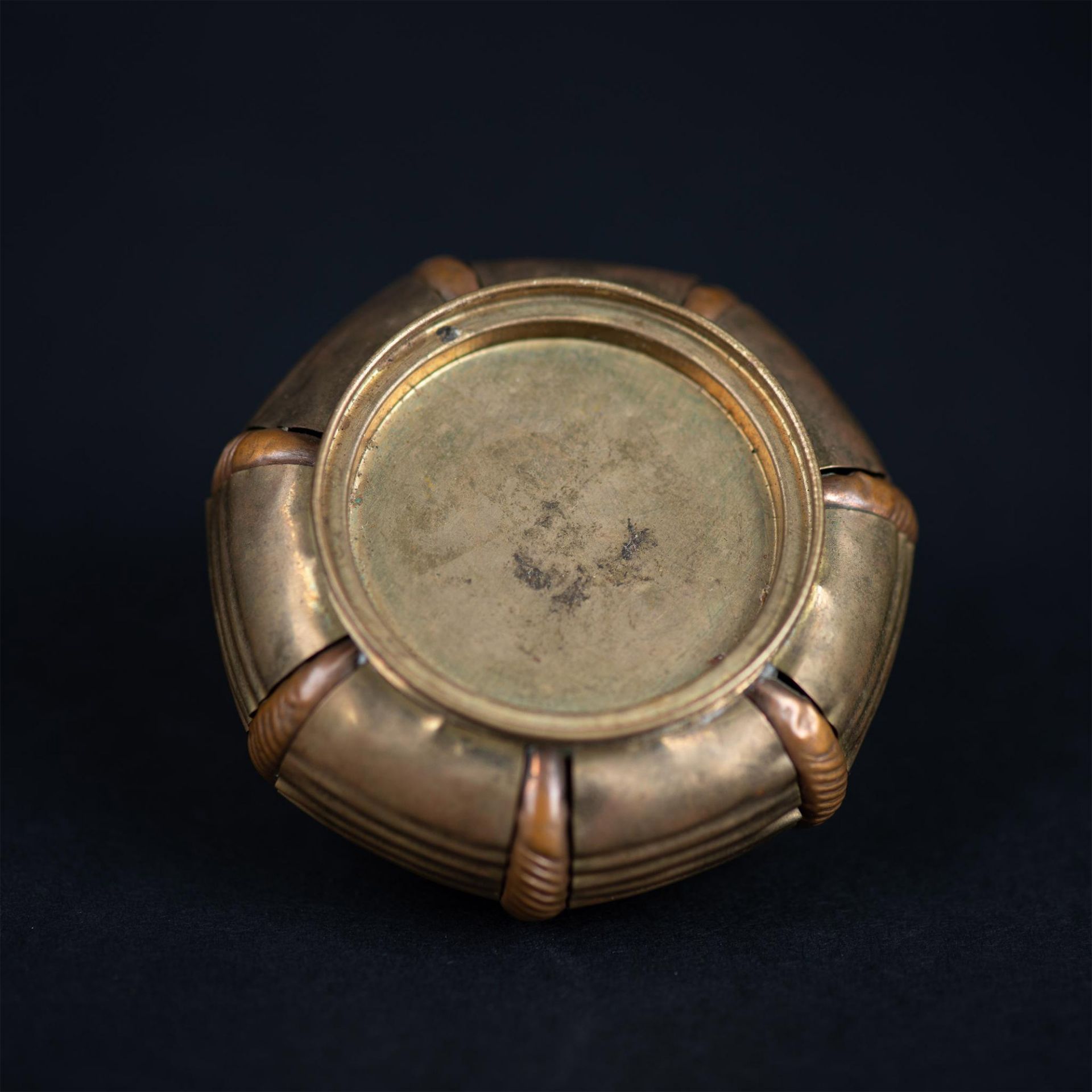 Vintage Brass & Mother of Peal Trinket Box - Image 3 of 3